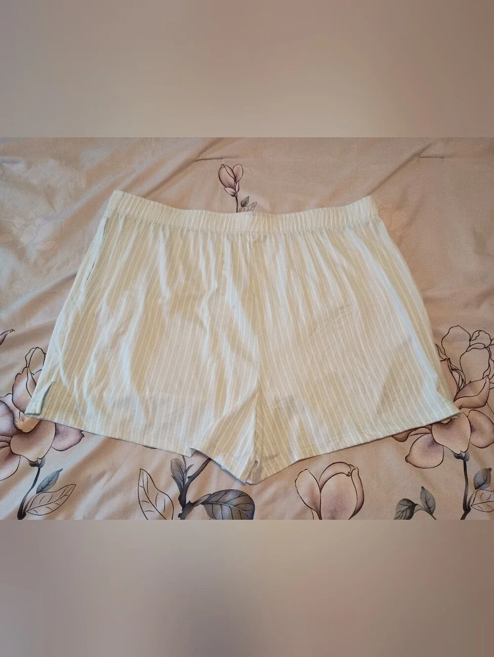 3/$10🌟 NWOT Jaclyn New York Light Blue White Striped Pajama PJ Boxer Shorts XL